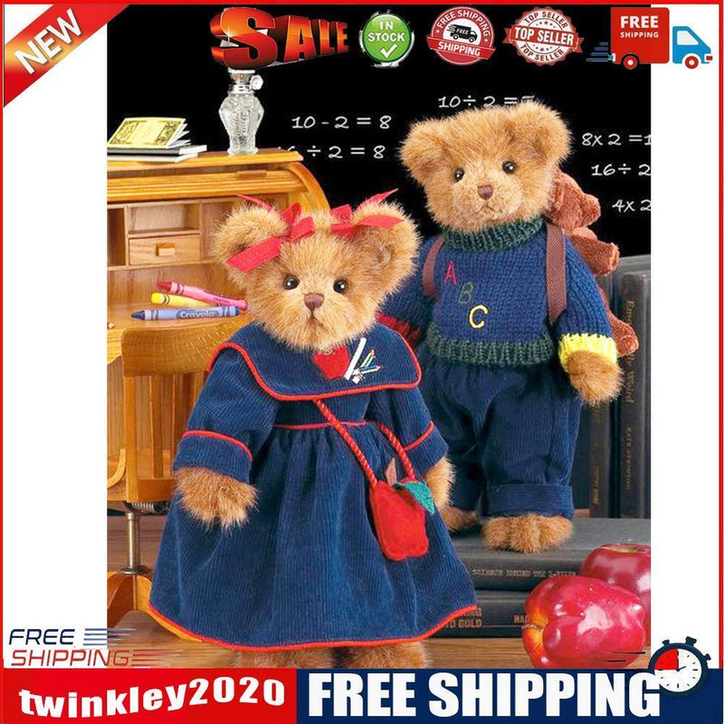 5D Diamond Painting College Bear Full Round Mosaic Picture Art Home Decor