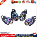 4pcs Rainbow Color Car Tire Aluminum Dust Caps Covers for Schrader Valves Newly
