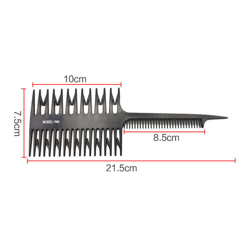 Pointed Tail Fish Bone Shape Comb Hair Dyeing Coloring Sectioning Comb Hair T