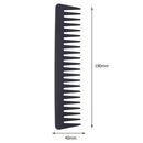 Professional Carbon Wide Tooth Comb Barber Salon Styling Anti-Static Brush