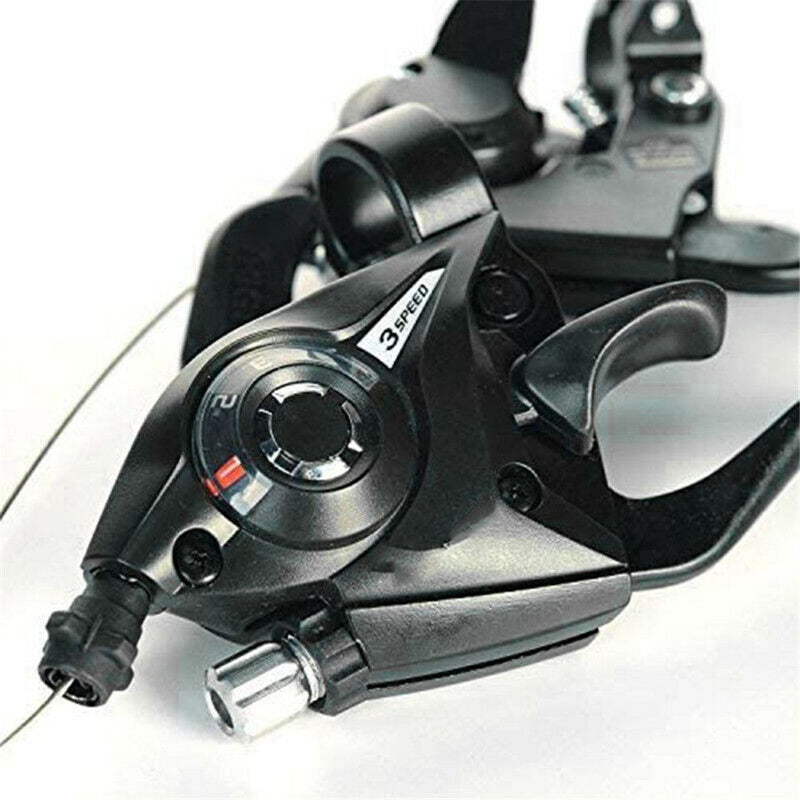 Durable 3 Speed Black Bike Accessories Speed Set Brake Shifter Sets V-Brake