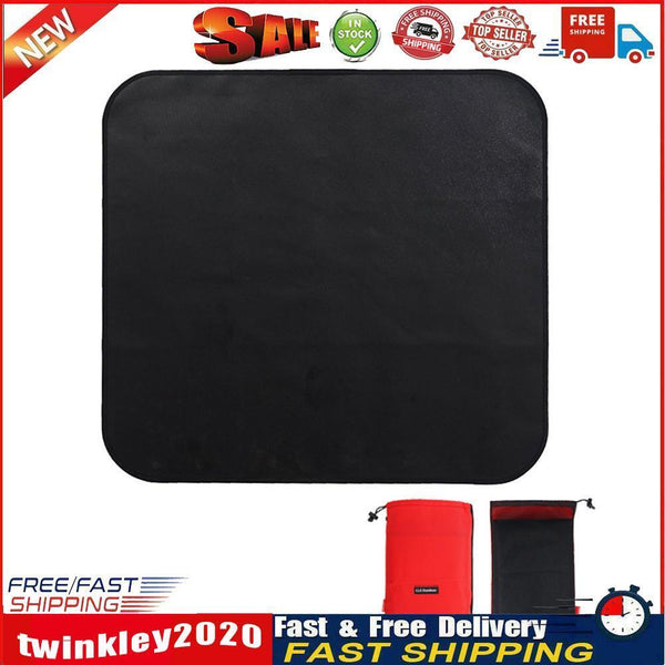 Camping Barbecue Fireproof Mat Grill Silicone Splatter Mat (600x520mm) Newly