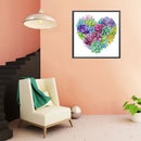 11CT Partial Cross Stitch Heart Succulents Counted DIY Wall Crafts Home Decor