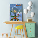 Diamond Painting DIY Street Lamp Bird Full Round Drill Rhinestone Picture