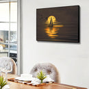 Frameless Sunset Sea Landscape Digital Paint Painted By Numbers On Canvas