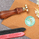 Round Wax Sealing Stamp Head Plants Flowers Copper Stamps Craft Making Tools