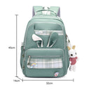 #A Fashion Backpack Cute Rabbit College Backpack Nylon Back Pack Pendant for T