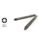 50pcs 75mm Security Screwdriver Bits Torx Hex Slotted Phillips (A)