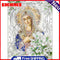 DIY Drawing Craft Flower Goddess Special Shaped Mosaic 5D Diamond Painting Kit