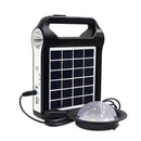 Solar Panel Generator Kit Solar Flashlight Power Station Lighting System