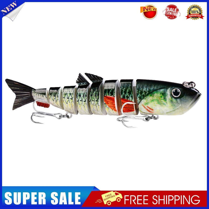 13cm 22g Plastic Lure 8-section Artificial Hard Bait Sea Fishing Tackle (F)
