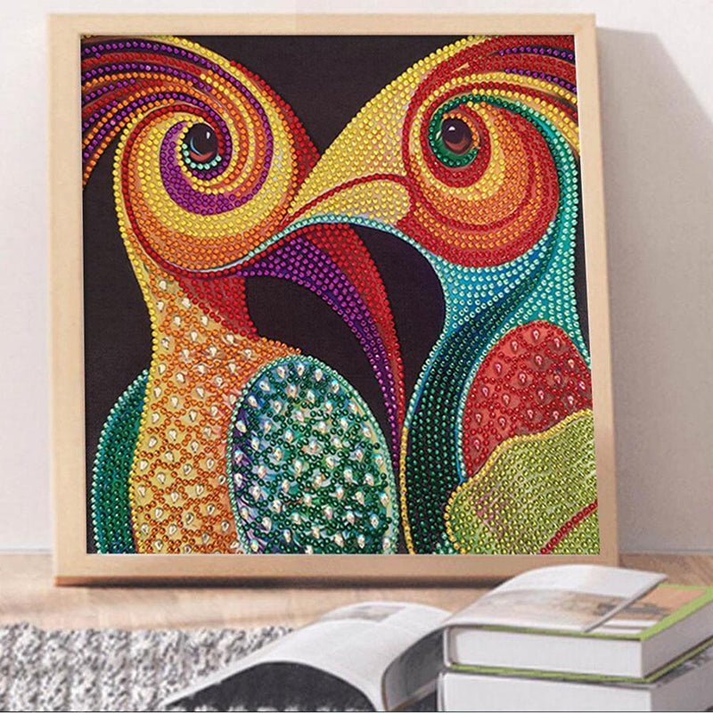 5D DIY Special-shaped Diamond Painting Cross Stitch Embroidery (D1067 Bird)