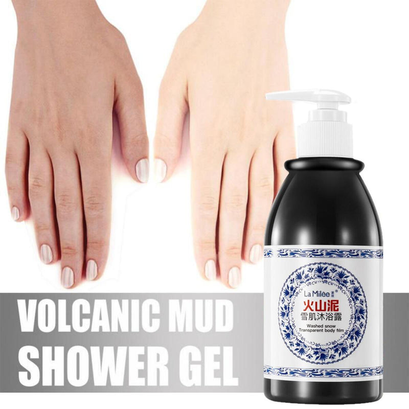 250ml Volcanic Mud Whitening Body Wash-Lon-lasting Mild Deep Cleansing Body Was`