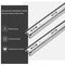 16in Ball Bearing Drawer Slides Three Sections Ball Guide Runners Furniture