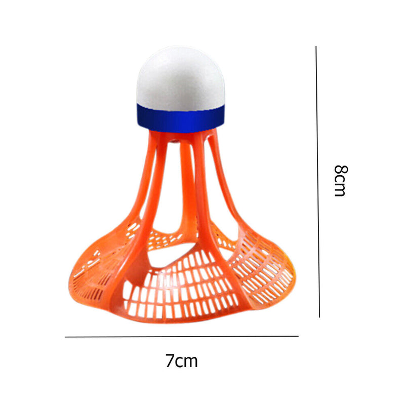 3pcs Badminton Ball Shuttlecock Outdoor Training Game Shuttlecock (Orange)