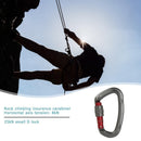 Aluminum Carabiner Outdoor Camping Climbing Hammock Lock Buckle (Grey)