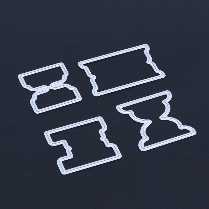 4pcs DIY Metal Embroidery Stencil Scrapbook Craft Cutting Die Newly