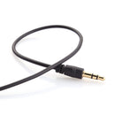AUX Cable 3.5mm 3 Pole Male to Male Jack Audio Stereo Extension Cord Black