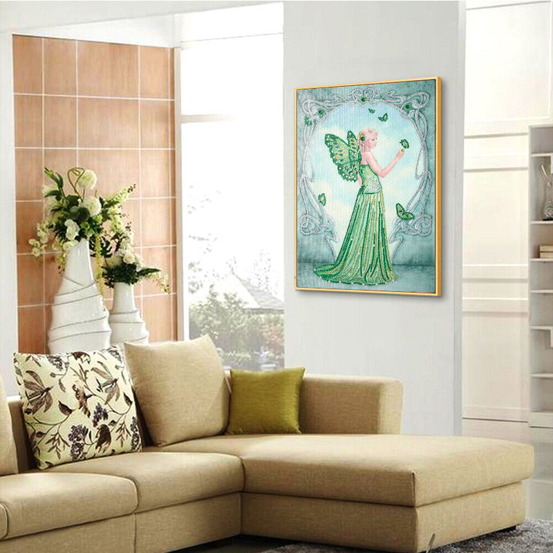 Angel Woman DIY Part Drill Special-Shaped Diamond Painting Mosaic (YX266)