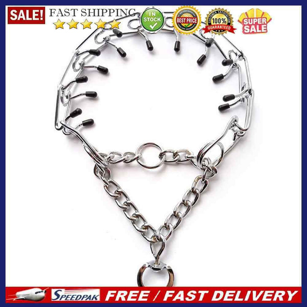 Stainless Steel Dog Collar German Shepherd Adjustable Links Prong Pinch Col