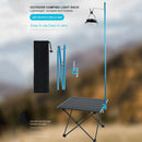 Outdoor Camping Portable Folding Lamp Bracket Pole Tent Hanging Light Holders