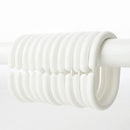 #QZO Packung mit 12 Duschvorhang-Haken-Aufhänger Plastikring Bad Drape Schleife