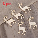 Hanging Card Christmas Tree Hanging Wooden Elk Decor Christmas Decorations
