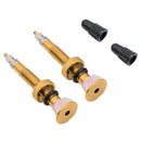 2pcs 60mm MTB Road Bike Extender Valves Tubeless Presta Valve Core (Yellow)