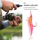 6cm 3.5g Soft Shrimp Bait Artificial Worm Fishing Lure with Hook Luminous Bait