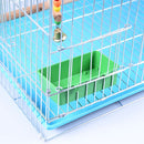 Multifunction Green Food Tray Parrot Bathtub Animal Cage Pet Bird Cleaning Tool