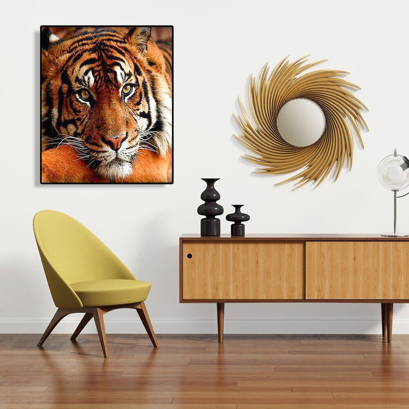 Painting By Numbers Kit DIY Quiet Tiger Hand Painted Canvas Oil Art Picture Gift