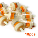 10x Inline Gas Fuel Filter 6MM-7MM 1/4" For Lawn Mower Small Engine Accessories