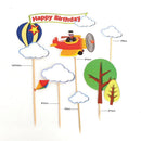 Decor Funny Tree House Dinosaur Jungle Theme Animal Happy Birthday Cake Topper
