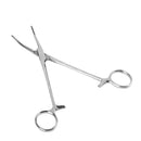 Stainless Steel Fish Hook Remover Curved Tip Fishing Locking Forceps (18cm)