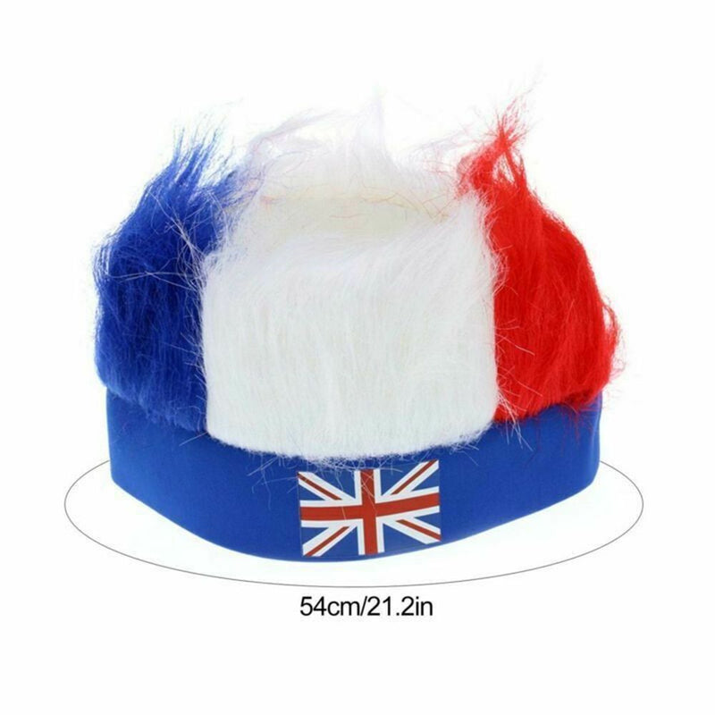 Dress Head Covers Red White Blue Headband Wig Union Jack Flag Jubilee Hats