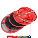 Aluminum Fishing Net Cage Foldable Floating Wire Fish Basket (25cmx1.5m) Newly