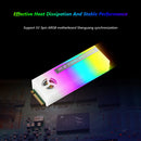 ARGB M.2 2280 SSD Heatsink ARGB Memory Heat Sink 5V 3Pin Cooler Vest Radiator