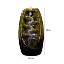 Mountains River Waterfall Incense Burner Fountain Backflow Aroma Smoke Hold
