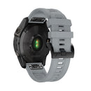 Silicone Strap for Garmin Fenix 7/6 Pro/5 22mm Sport Watch Bracelet (Gray) Newly