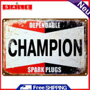CHAMPION Retro Metal Plate Tin Sign for Bar Pub Club Cafe Art Poster Home Decor
