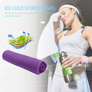 Cold Sports Towel Summer Outdoor Fitness Quick Dry Cooling Towel (Purple) Newly