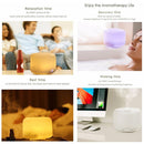500ML Ultrasonic Timer Humidifier LED 2 Modes Aroma Essential Diffuser(EU)