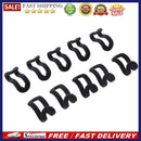 10pcs Mini Flocking Hanging Hook Non Slip Clothing Hanger Hook(Black)
