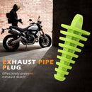 Motorcycle Exhaust Silencer Muffler Wash Plug Small (Fluorescent Yellow)