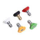 5 Pack High Pressure Washer Spray Nozzle Tips Variety Degrees 1/4 Newly