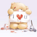 Love Bear DIY Diamond Painting Kits Full Round Drill Art Decor 30x30cm (CK059)