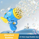Semi-Automatic Bubble Making Toys Electric Soap Bubble Machine (B Blue)