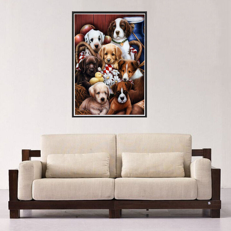 DIY Animal Diamond Painting Cross Stitch Kit Embroidery Decor Craft (Dog) Newly