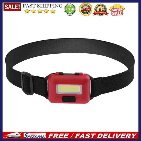 (10pcs)3 Modes Waterproof COB Flashlight Outdoors Headlight Headlamp Torch