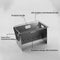 1pcs Outdoor BBQ Stove Mini Folding Steel Stove Barbecue Grill Camping I5M3